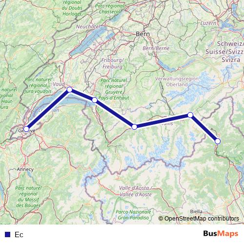 Ec rail Line Map