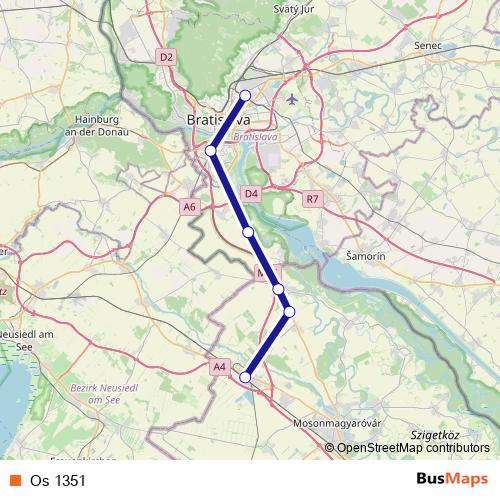 Os 1351 rail Line Map