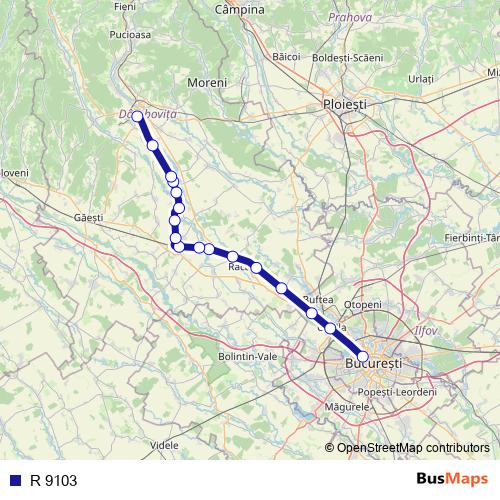 R 9103 rail Line Map