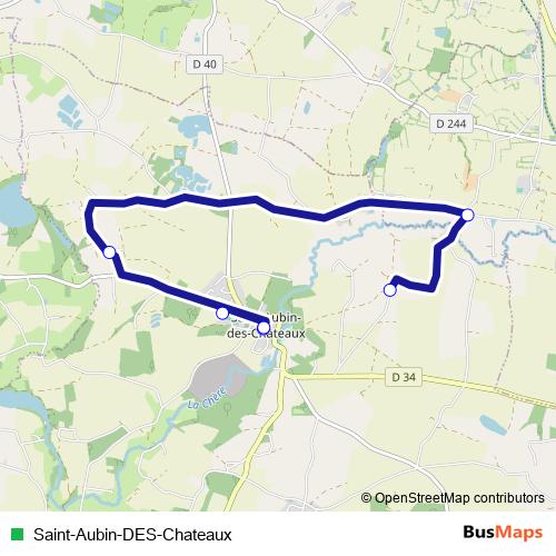 Saint-Aubin-DES-Chateaux bus Line Map