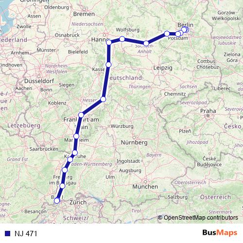 NJ 471 rail Line Map