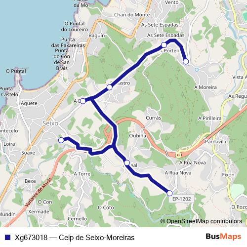 Xg673018 bus Line Map