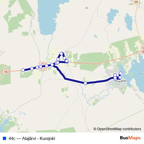 44c bus Line Map