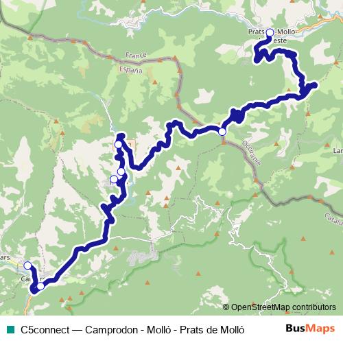 C5connect bus Line Map