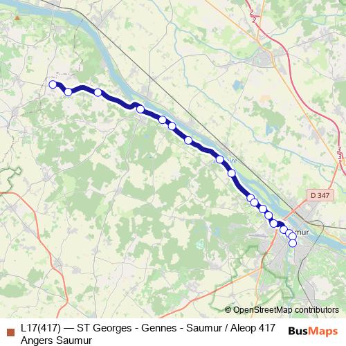 L17(417) bus Line Map