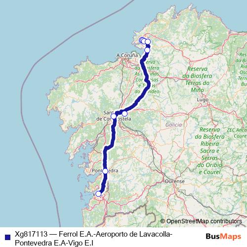 Xg817113 bus Line Map