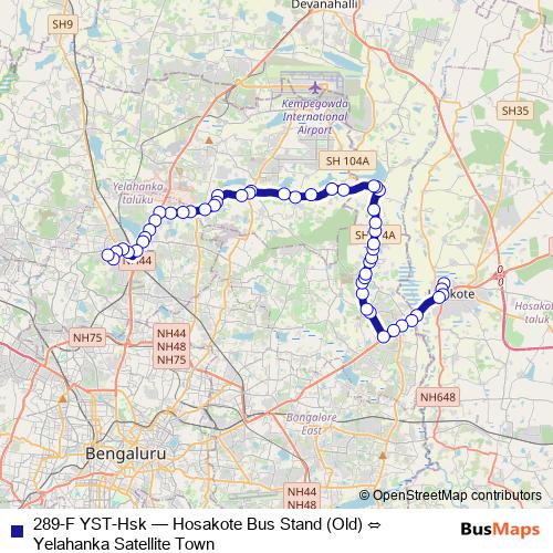 289-F YST-Hsk bus Line Map