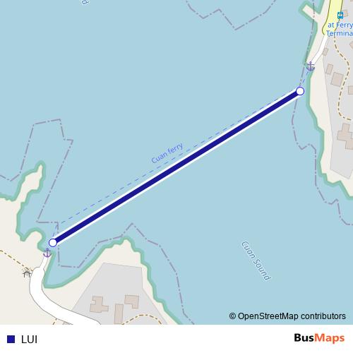 LUI ferry Line Map
