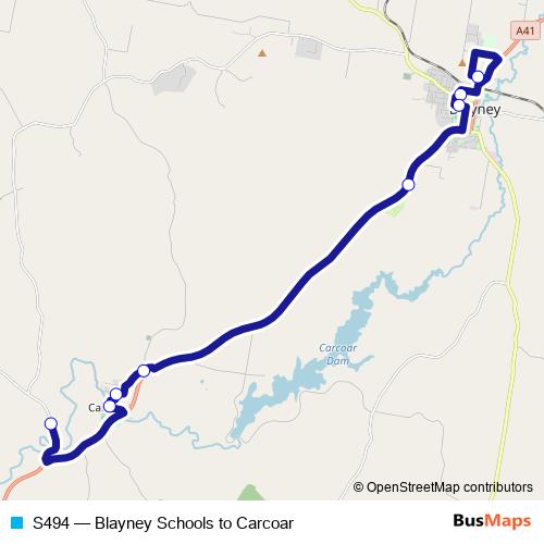 S494 bus Line Map