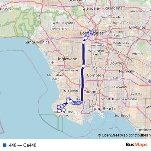 448 bus Line Map