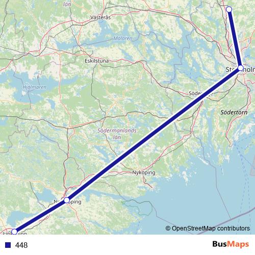 448 bus Line Map