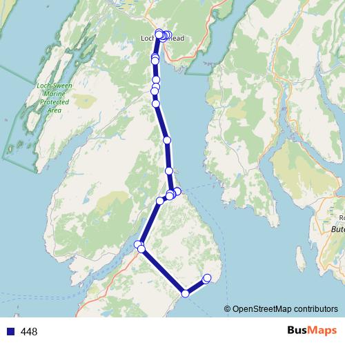 448 bus Line Map