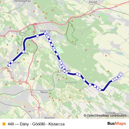 448 bus Line Map