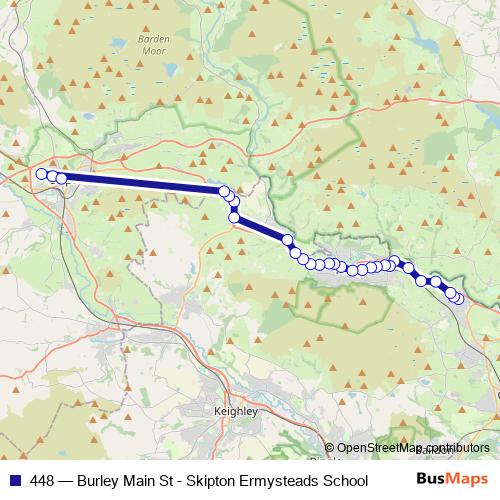 448 bus Line Map