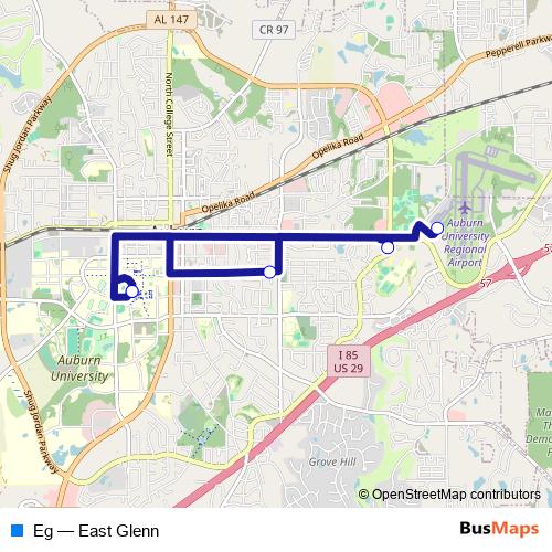 Eg bus Line Map