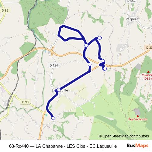 63-Rc440 bus Line Map