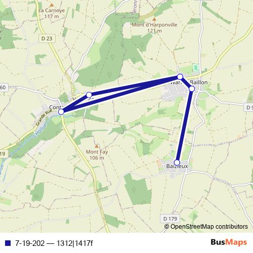 7-19-202 bus Line Map