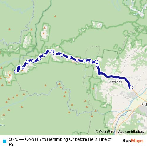 5620 bus Line Map