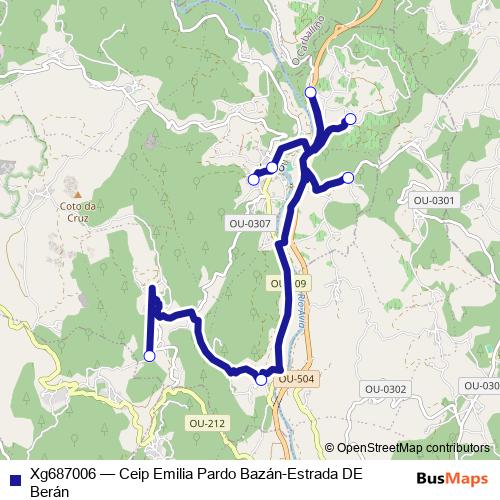 Xg687006 bus Line Map