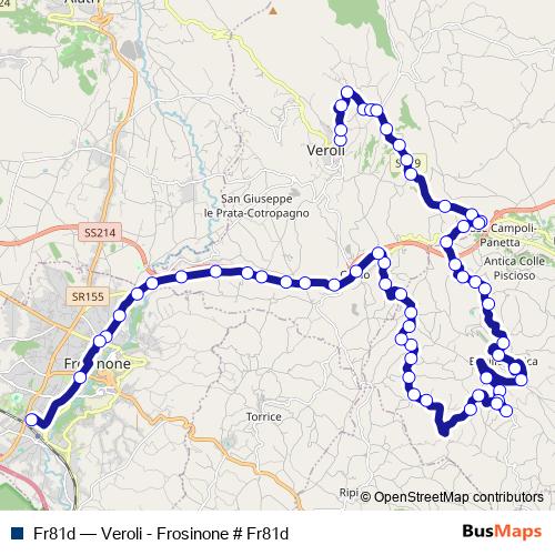 Fr81d bus Line Map