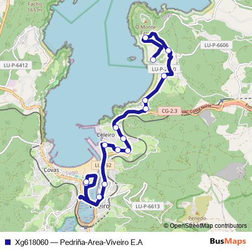 Xg618060 bus Line Map
