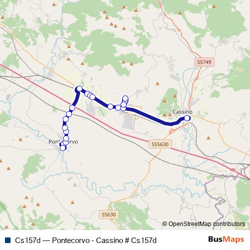Cs157d bus Line Map