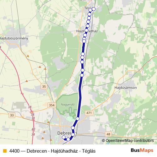 4400 bus Line Map
