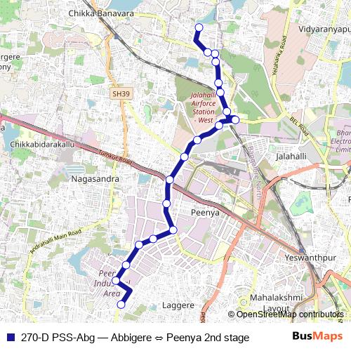 270-D PSS-Abg bus Line Map