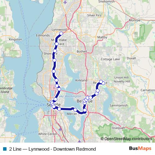 2 Line tram Line Map