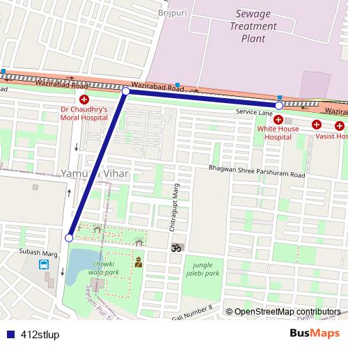 412stlup bus Line Map