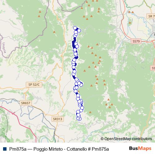 Pm875a bus Line Map