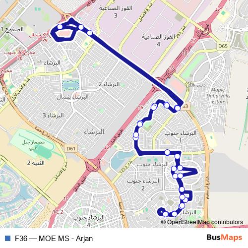 F36 bus Line Map