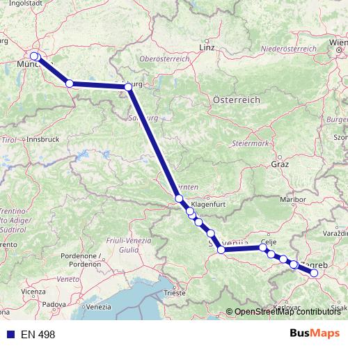 EN 498 rail Line Map