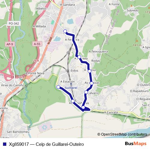 Xg859017 bus Line Map