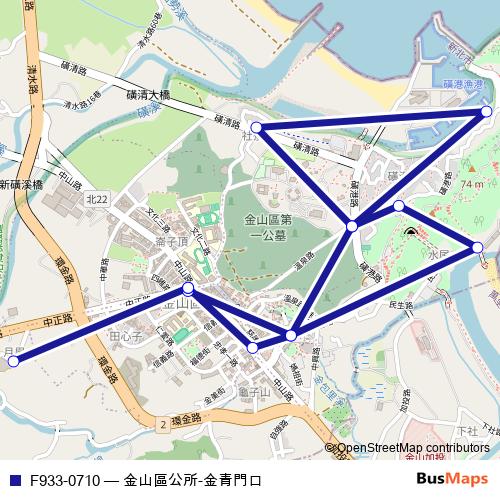 F933-0710 bus Line Map