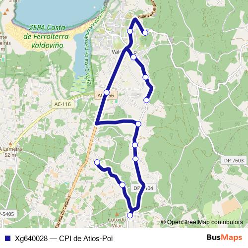 Xg640028 bus Line Map