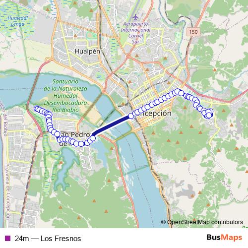 24m bus Line Map