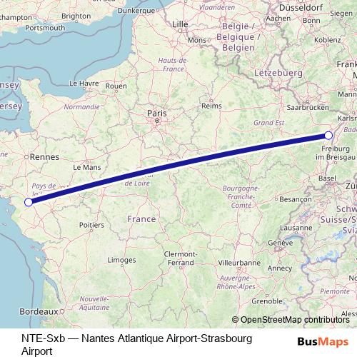 NTE-Sxb bus Line Map