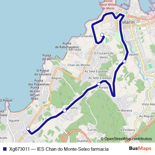 Xg673011 bus Line Map