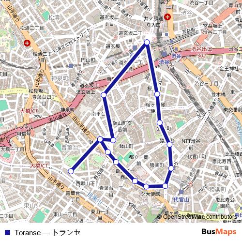 Toranse bus Line Map