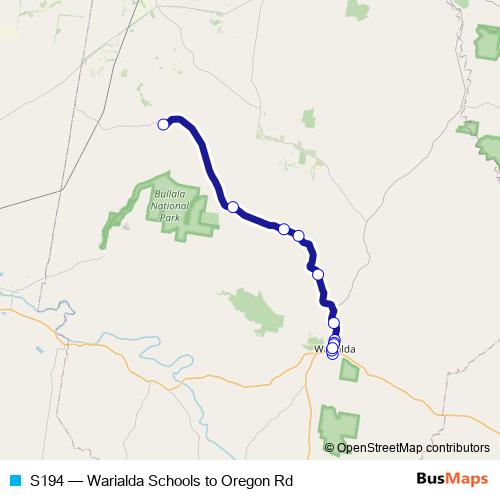 S194 bus Line Map