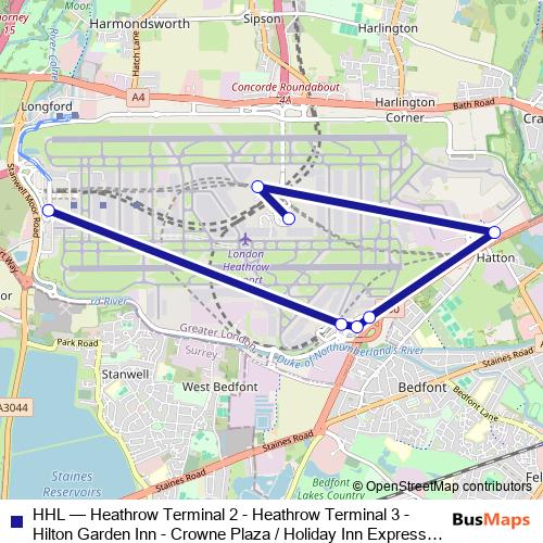 HHL bus Line Map