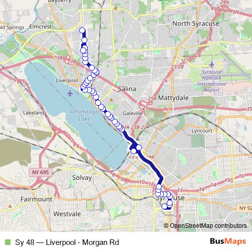 Sy 48 bus Line Map