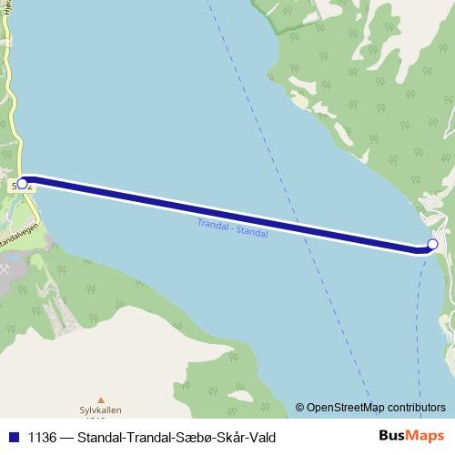 1136 ferry Line Map