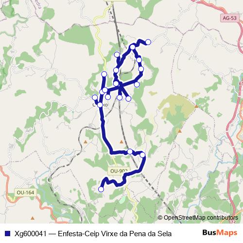 Xg600041 bus Line Map
