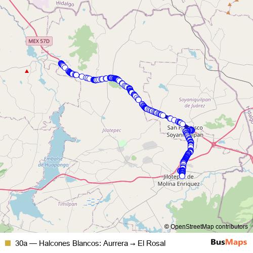 30a bus Line Map