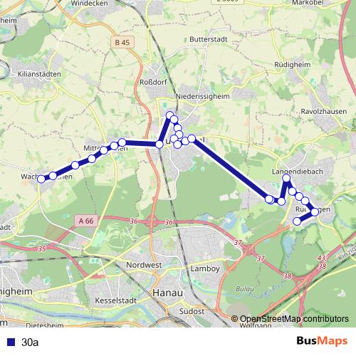 30a bus Line Map
