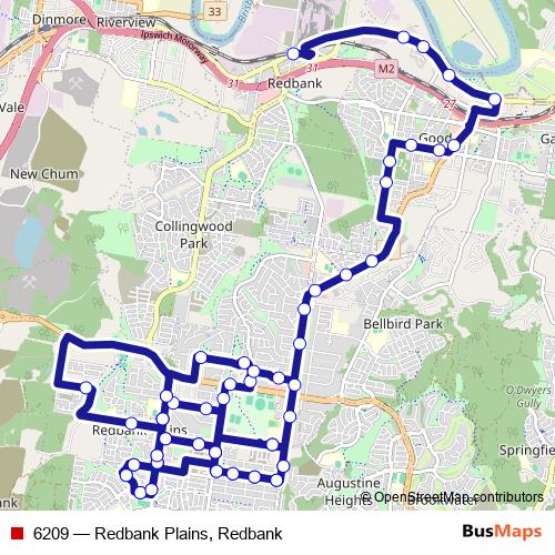6209 bus Line Map