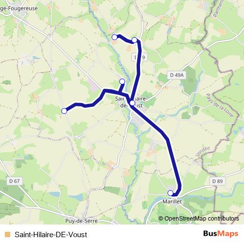 Saint-Hilaire-DE-Voust bus Line Map