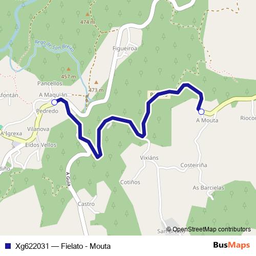 Xg622031 bus Line Map